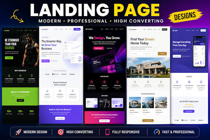 design cro focused high converting PPC landing page for google and meta ads