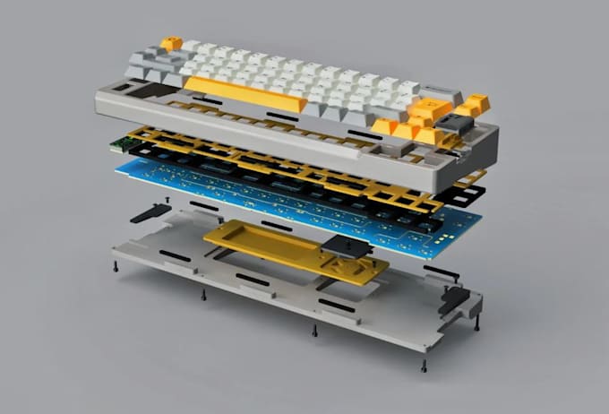 do pcb enclosure, pcb casing, keyboard pcb, any case for manufacture or 3d print