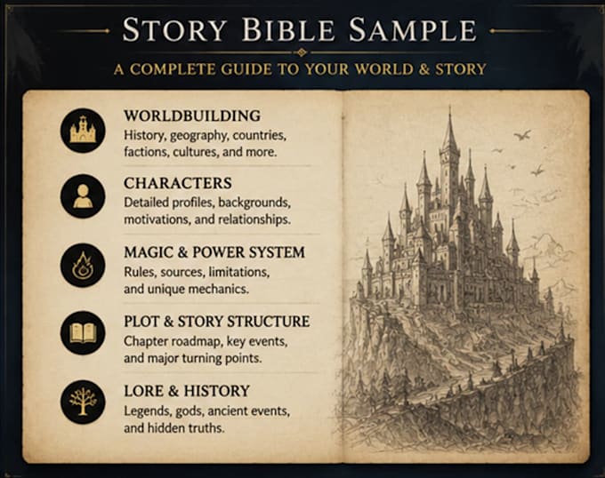 create a fantasy novel outline and story structure