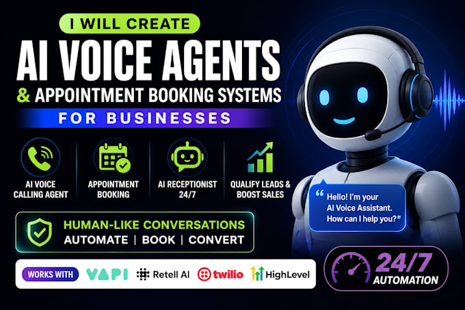 create ai voice agents businesses appointment booking systems