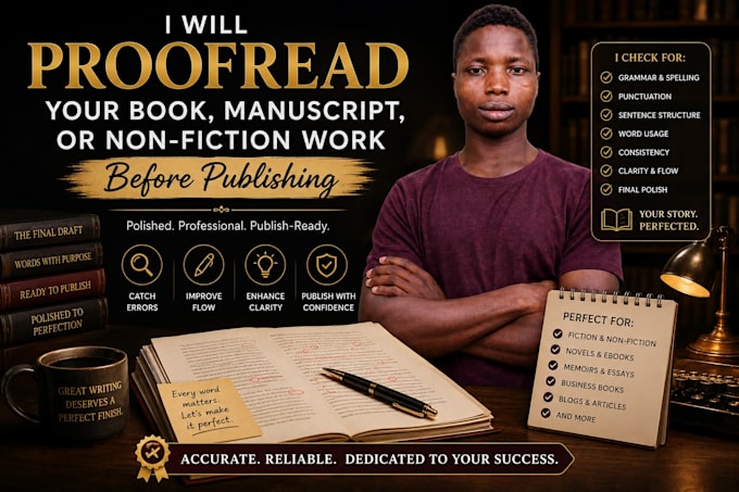 book formatting, proofreading, and edit any fiction and science fiction