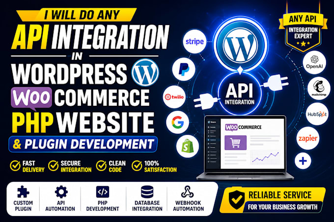 do any API integration in wordpress woocommerce PHP plugin custom development