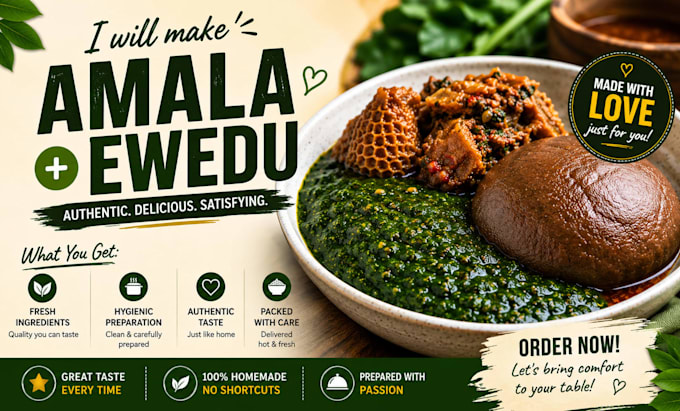 make amala and ewedu for you