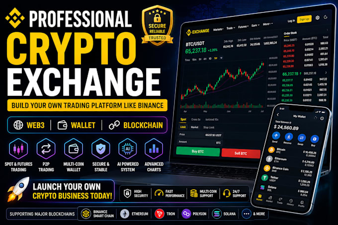 build binance clone crypto exchange and wallet app