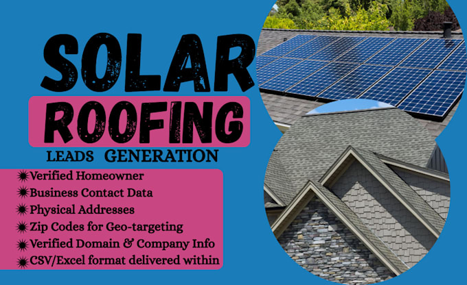 provide fresh verified solar leads roofing leads using google map scraping