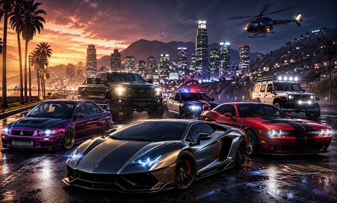 replace gta v vehicles, create fivem car mod, custom game mod setup and car wrap