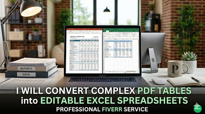 convert complex PDF table into editable excel spreadsheets