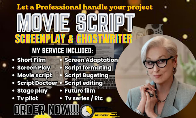 give script coverage, feedback, notes, analysis for TV pilot or film, screenplay