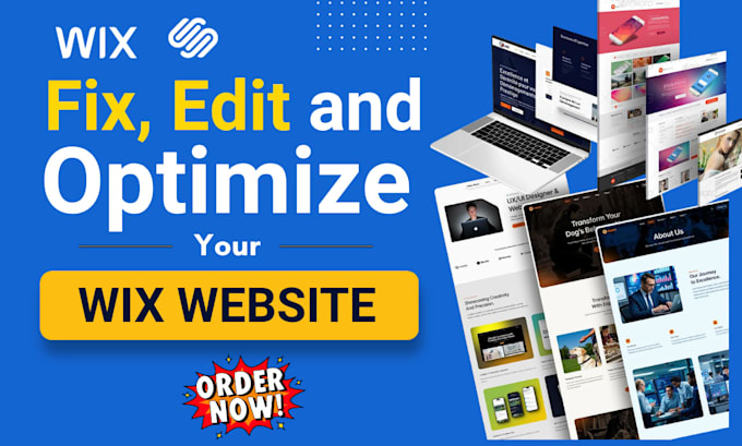 optimize wix website fix or edit wix website porfolio landing page design