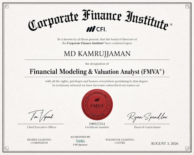 build a financial model, forecast, valuation, scenario and sensitivity analysis