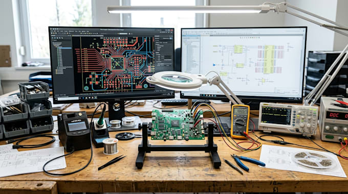 design schematic and pcb in altium,eagle,pads, kicad,proteus and diptrace