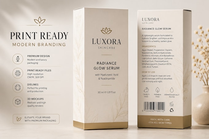 create luxury product packaging and labels