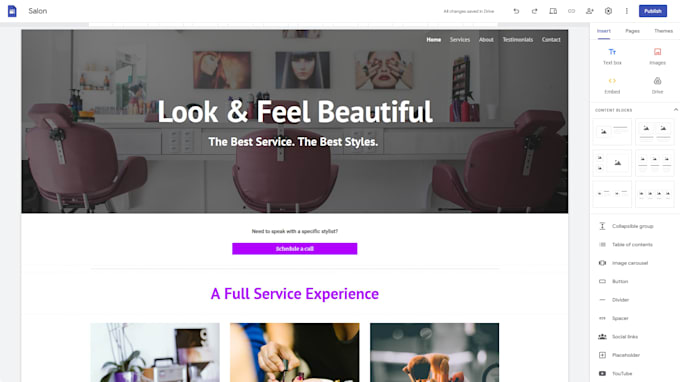 design google site intranet website setup workspace automation