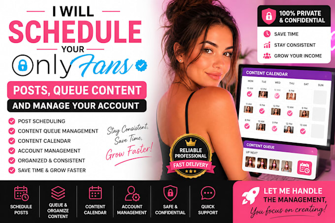 schedule your onlyfans posts, queue content and manage your account