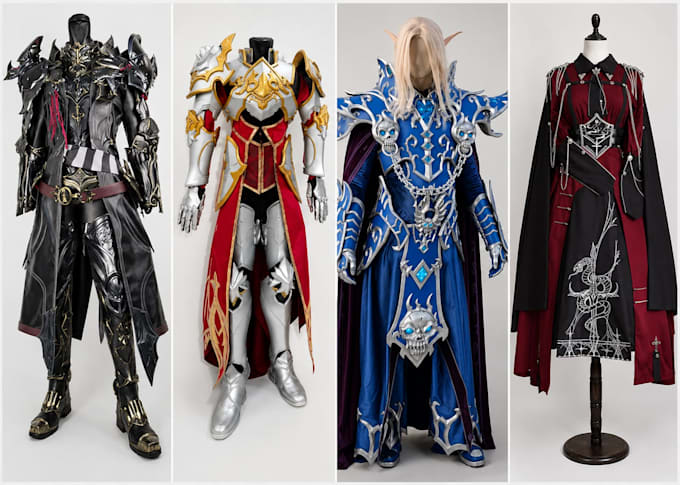 design and create custom cosplay costume, armor, prop