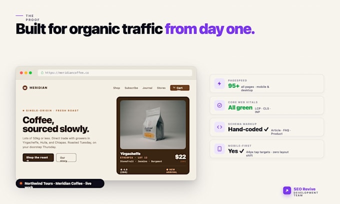 design and build an SEO optimized website on wordpress or next js