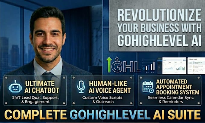 setup gohighlevel ai chatbot, ai voice agent and appointment booking system