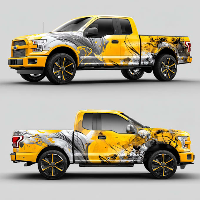 create a racing car wrap, itasca wrap design