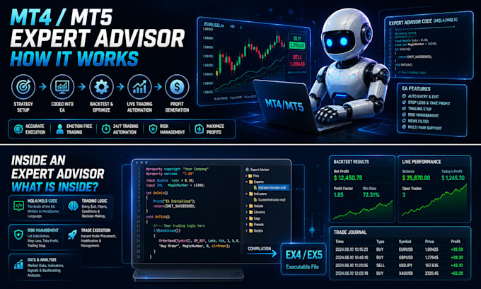 code mt4 mt5 expert advisor and indicator