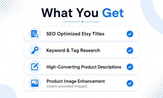 etsy listing optimization SEO title tags description and image