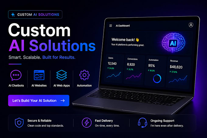 develop ai website, ai chatbot, ai web application, ai software developer