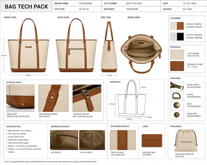 design bag tech pack, tote, backpack tech pack, handbag and duffle bag tech pack