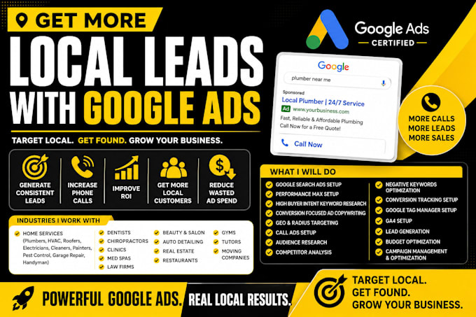 create google ads campaign for local business lead generation