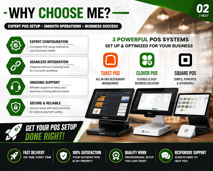pos setup toast square shopify lightspeed menu payment integration