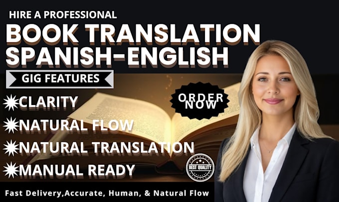 professionally translate and beta read spanish books