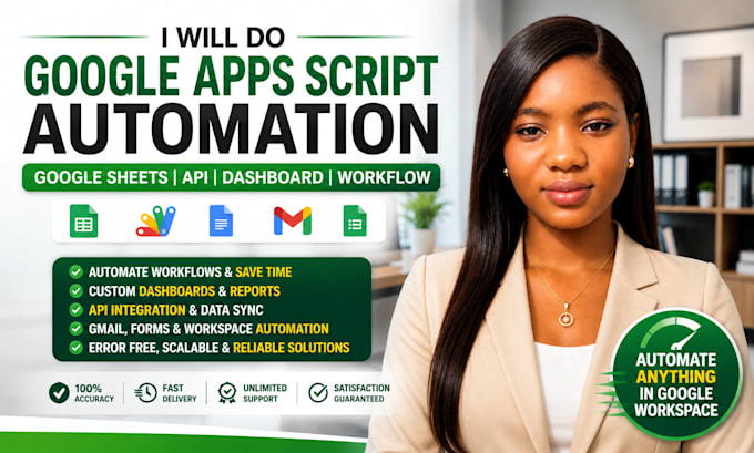 do google apps script automation, goo gle sheets api dashboard
