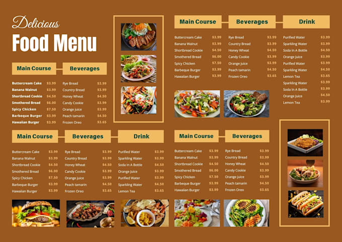 food menu, cafe menu, restaurant menu, bar menu, digital menu, coffee menu, menu