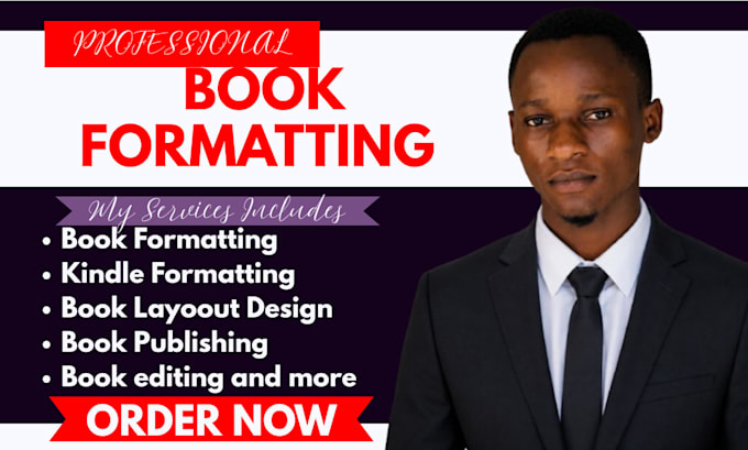 do book formatting, book layout design, manuscript and book cover design