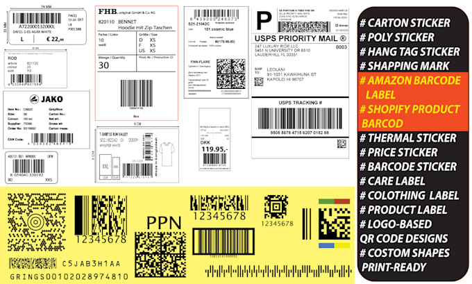 barcode labels stickers are quickly created within 1 hour
