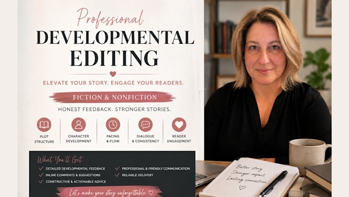 improve your plot, holes pacing, characters development and story structure