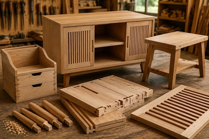 design custom furniture for cnc, carpentry and DIY project
