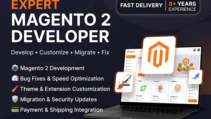 develop customize migrate fix magento 2 ecommerce website store issue