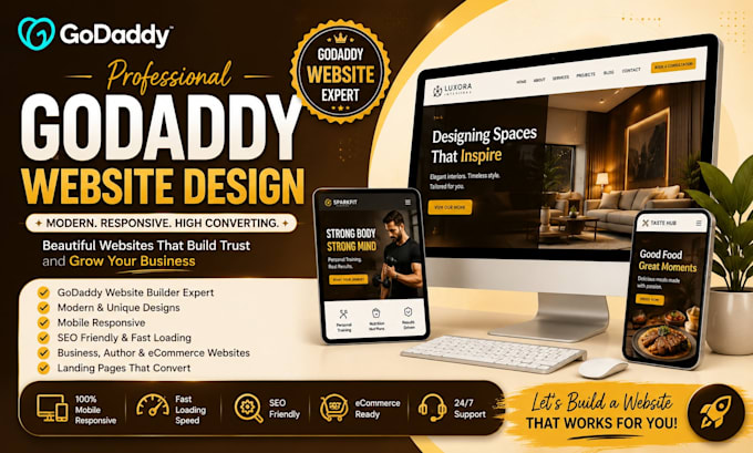 develop godaddy design godaddy website redesign  godaddy landingpage website