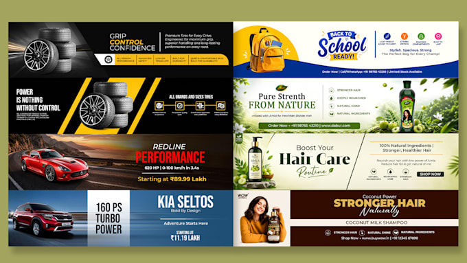 design professional ecommerce product banners
