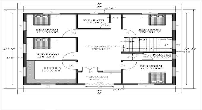 do professional autocad 2d floor plan, 3d floor plan design for homes and site
