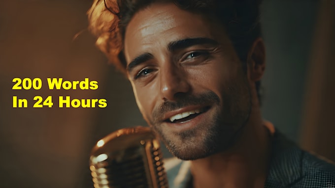 create a professional male italian voiceover