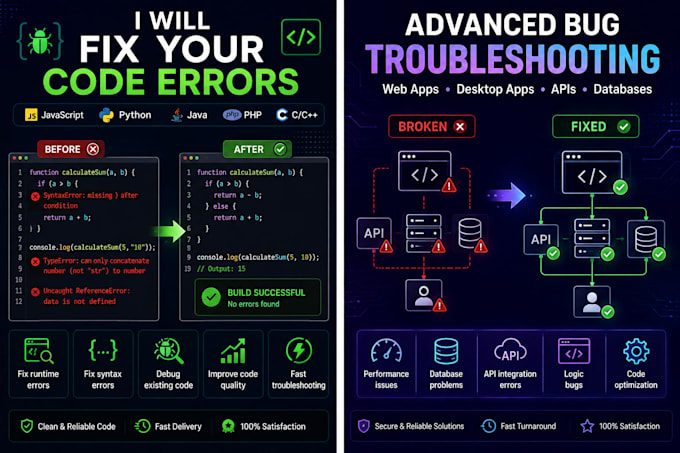 fix bugs and improve your website