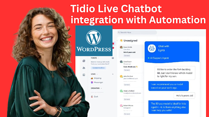 install tidio live chatbot in wordpress site shopify store