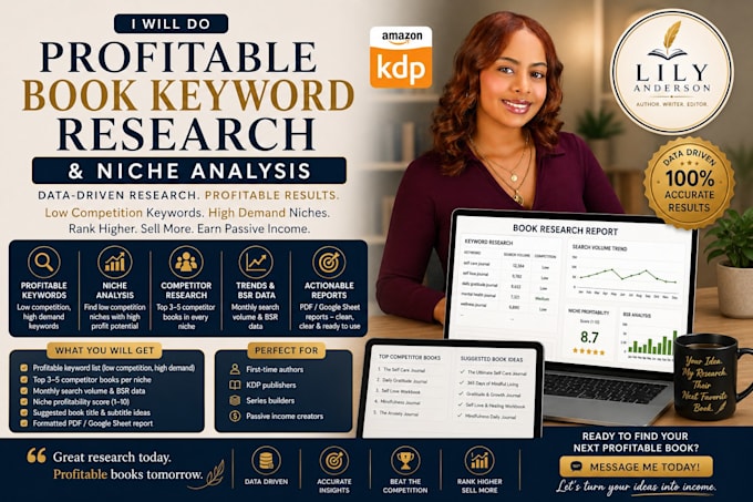 do book keyword research and niche analysis for amazon KDP