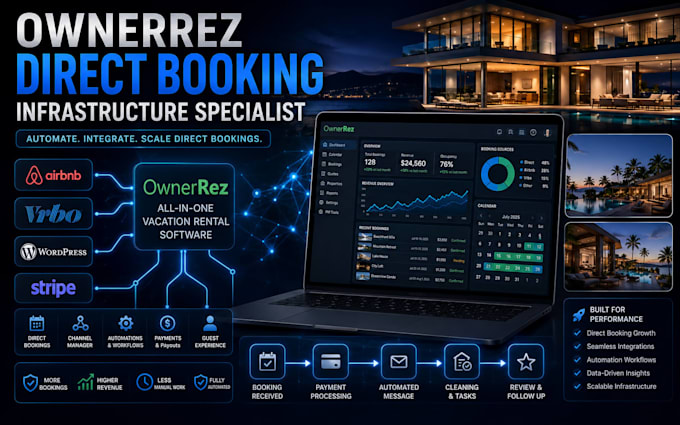 setup ownerrez automation vacation rentals website pms migration API integration