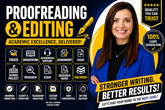 proofread and edit essay, thesis, dissertation, academical support, assignment