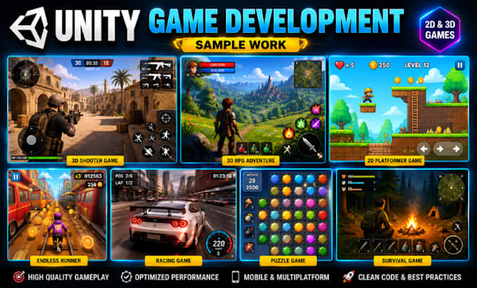 develop a unity mobile game, unity game development and custom game creation