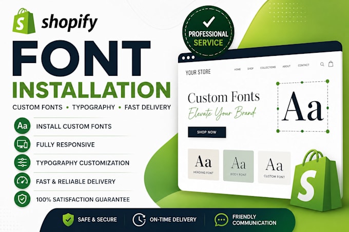 install custom fonts on your shopify store professionally