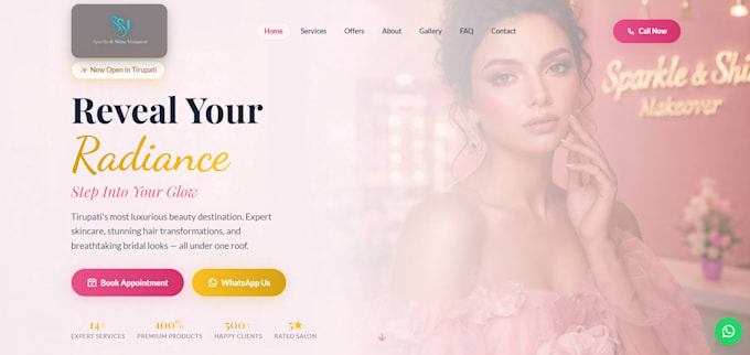 build a modern react website with tailwind CSS