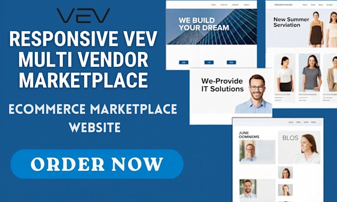 build responsive vev scrollytelling multivendor marketplace web app website