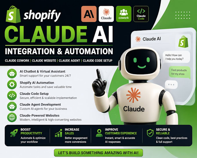 shopify claude, claude cowork, claude website, claude agent, claude code setup